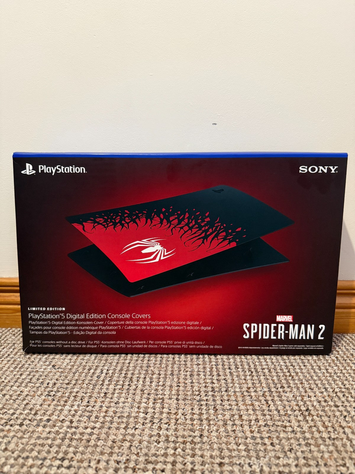 Official Spider-Man 2 PS5 PlayStation 5 Cover Plates Digital Edition Excellent