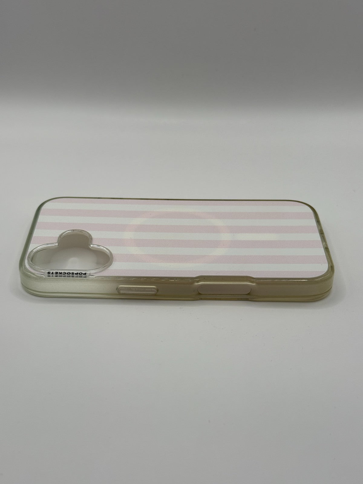PopSockets Club Stripe Pink Case For Iphone 16 Used But Excellent