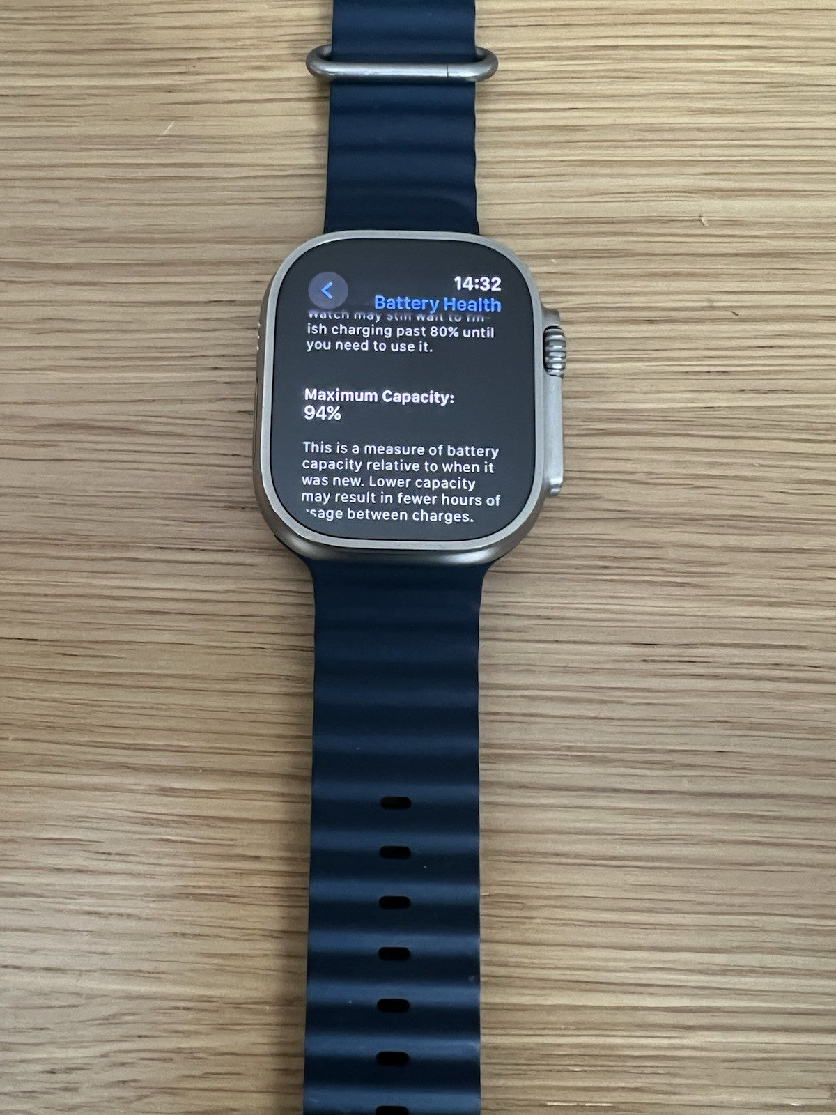 Apple Watch Ultra 49mm (0613529) Titanium & Ceramic Case GPS + LTE 94% Battery