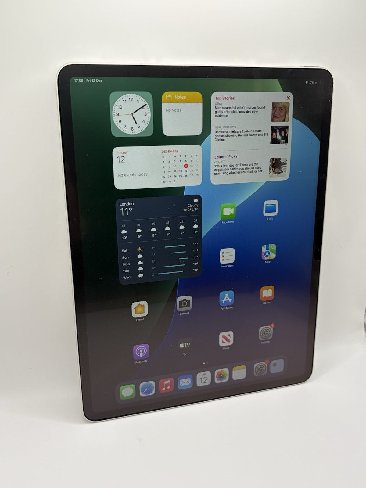 Apple iPad Air 13 inch M3 256GB Wifi & 5G  Starlight Boxed Warranty