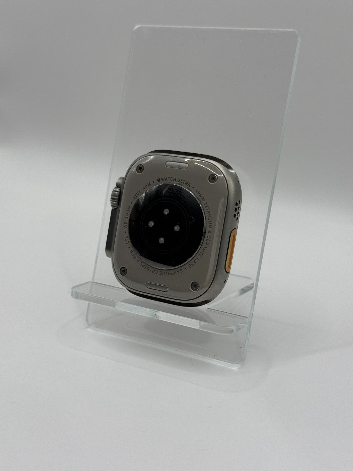 Apple Watch Ultra 1 49mm Titanium & Ceramic Case Orange Strap Warranty