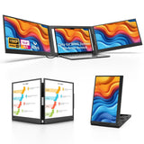 QQH Z80 Portable Dual Monitor Setup For Notebooks Dual 1080P Full HD Ips Led