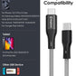 Magtame Magnetic USBC To C Cable Coiled 1.5M Flexible Cord 60W 480Mbps White New