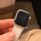 Apple Watch SE 2nd Gen 40mm Silver Aluminium with White Band Scratch On Screen