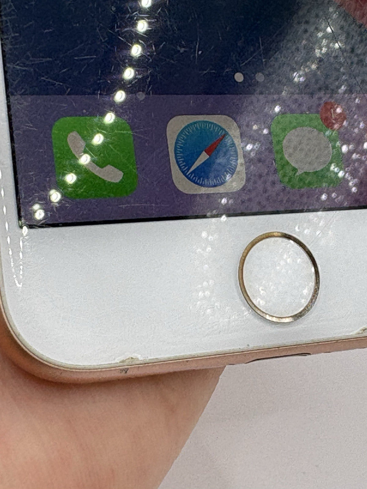 Apple iPhone 8 64GB Rose Gold Cracked Fully Working Unlocked