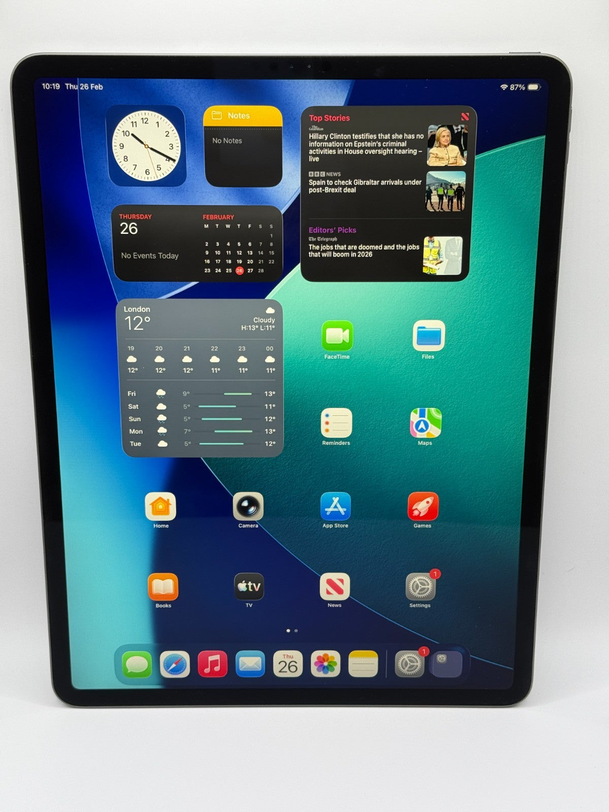 Apple Ipad Pro 4th Generation 256GB Wi-Fi 12.9 Space Gray Boxed Warranty