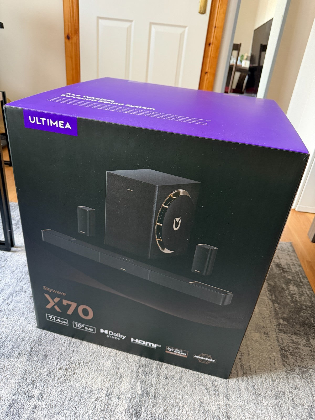 Ultimea Skywave X70 7.1.4ch Soundbar with 10" Wireless Subwoofer 980W