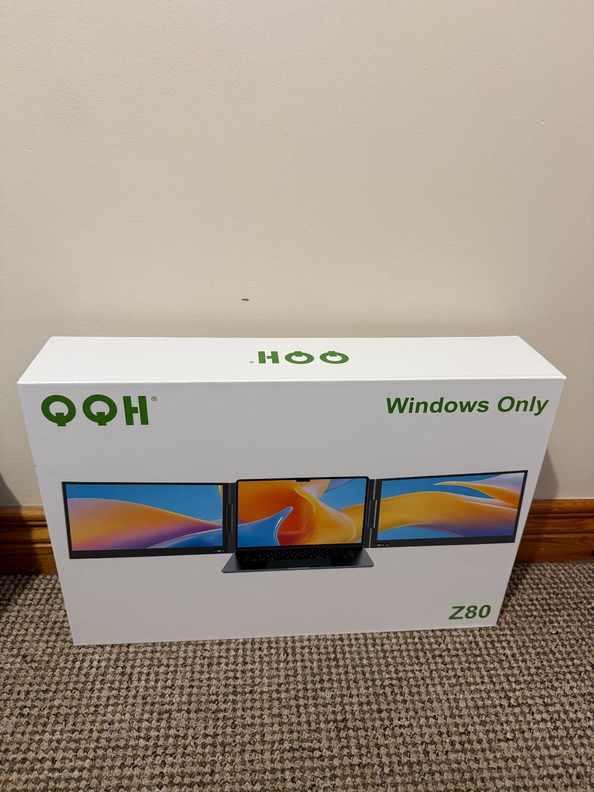 QQH Z80 Portable Dual Monitor Setup For Notebooks Dual 1080P Full HD Ips Led