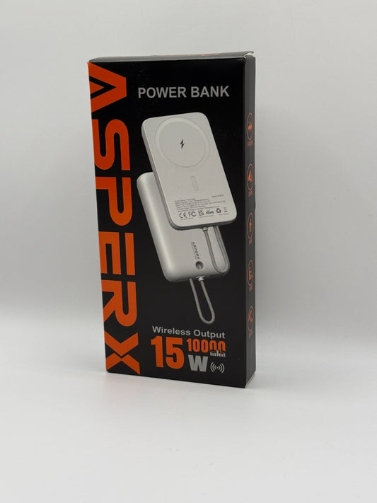AsperX Magnetic Portable Charger 10000Mah 22.5W PD Fast Charging With USBC Cable
