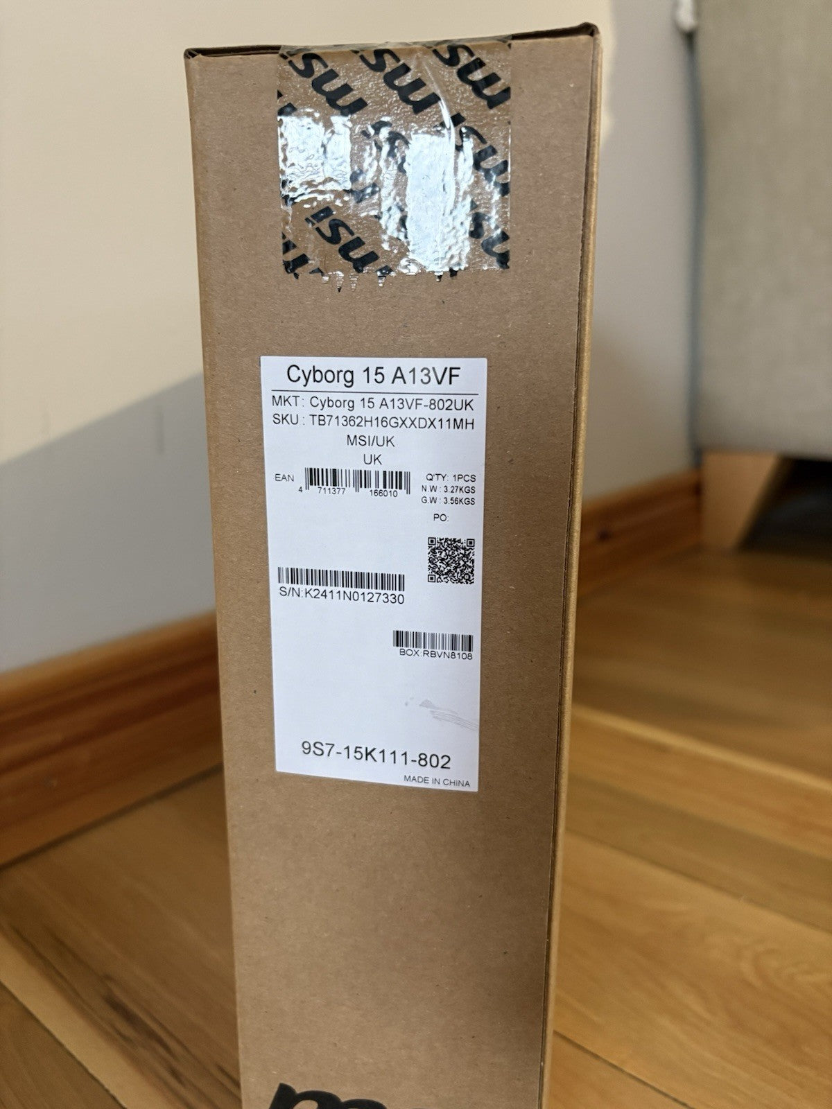MSI Cyborg 15.6" Gaming Laptop Intel Core i7 RTX 4060 512GB SSD New Sealed
