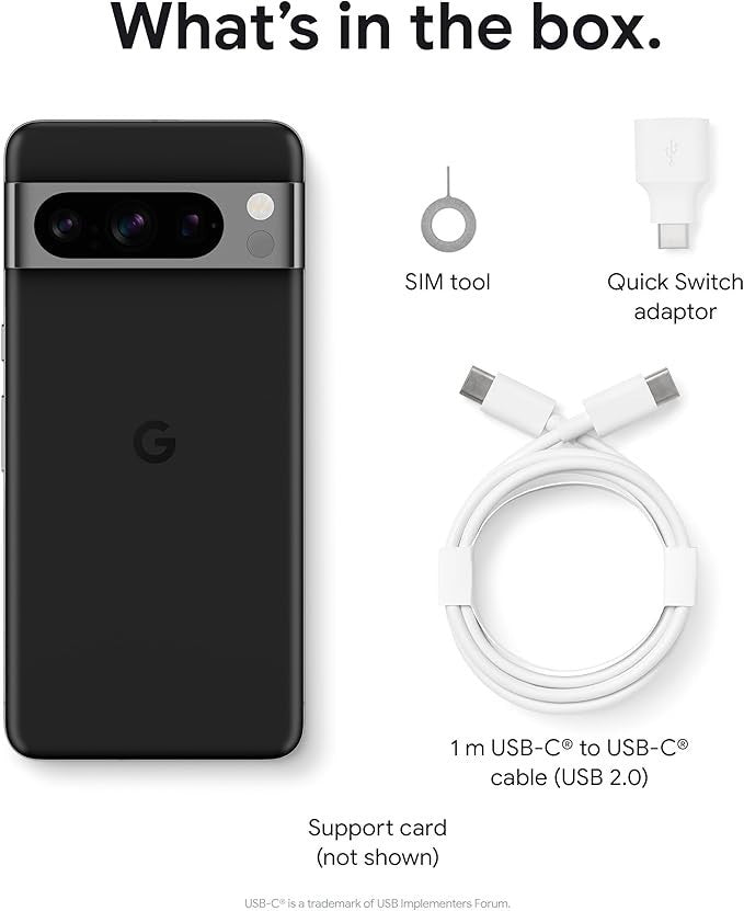 Google Pixel 8 Pro 256GB 5G Obsidian Color Unlocked Opened Never Used Warranty