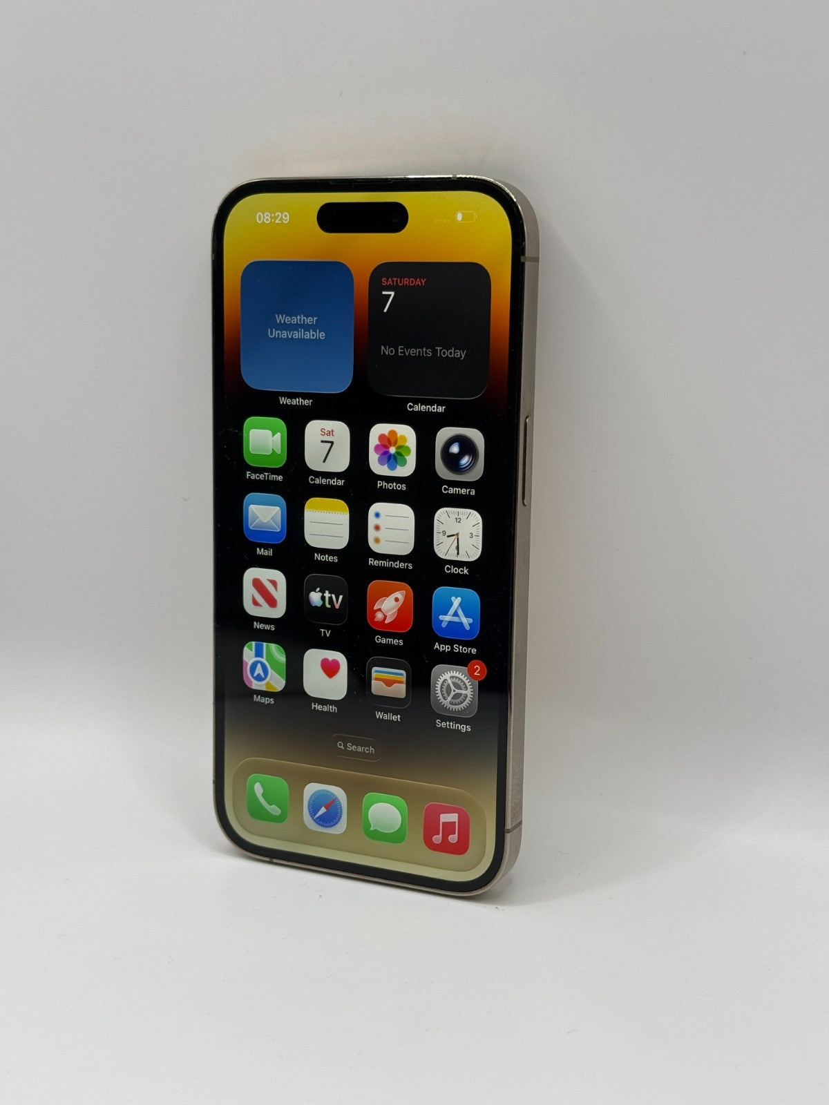 Apple Iphone 14 Pro 128GB Gold Unlocked Warranty Good Condition 86% Fully Boxed