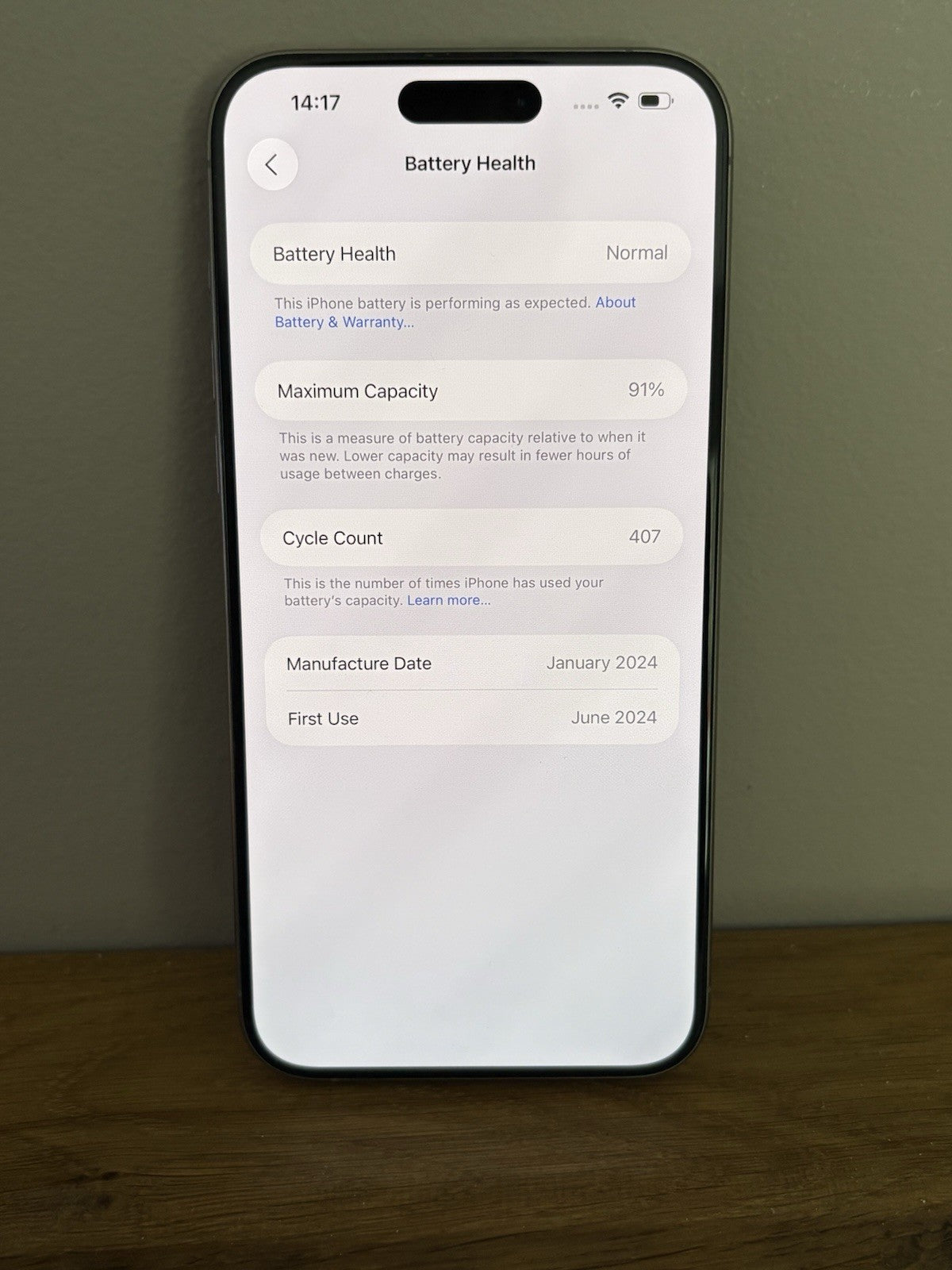 Apple iPhone 15 Pro Max 256GB (PP147) Natural Titanium Unlocked Warranty Boxed