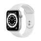 Apple Series 6 40mm Silver Aluminium Case Blue Sport Band 75% Battery