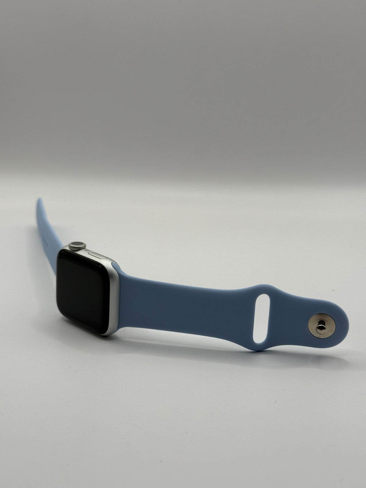 Apple Series 6 40mm Silver Aluminium Case Blue Sport Band 75% Battery