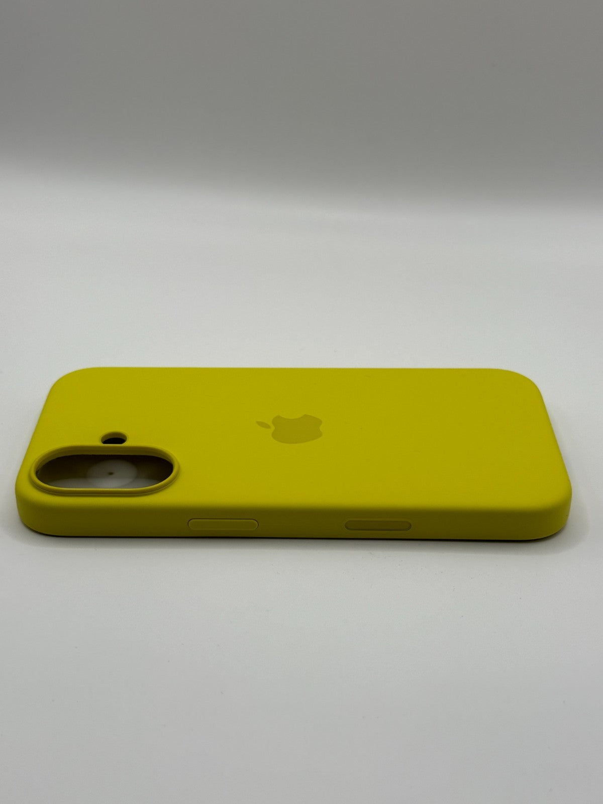 Apple Silicone Iphone 16 Yellow Case MagSafe Cover Genuine Used But Excellent