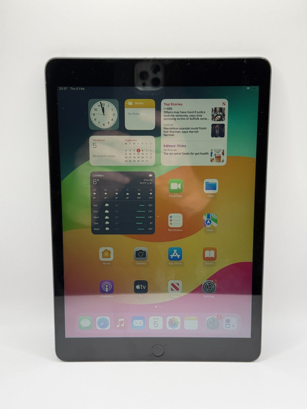 Apple Ipad 9th Generation 64GB Wi-Fi 10.2 Space Grey Very Good Condition