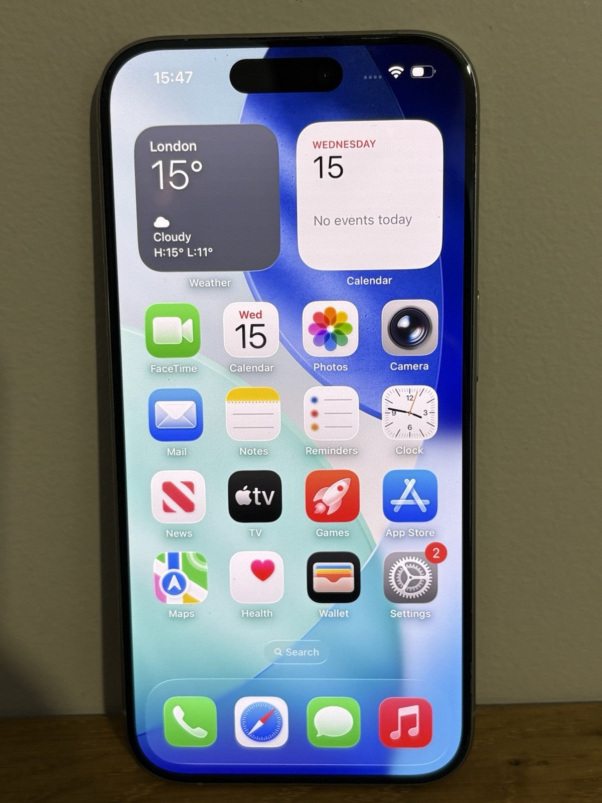 Apple iPhone 15 Pro 128GB (PP150) Natural Titanium Unlocked Warranty