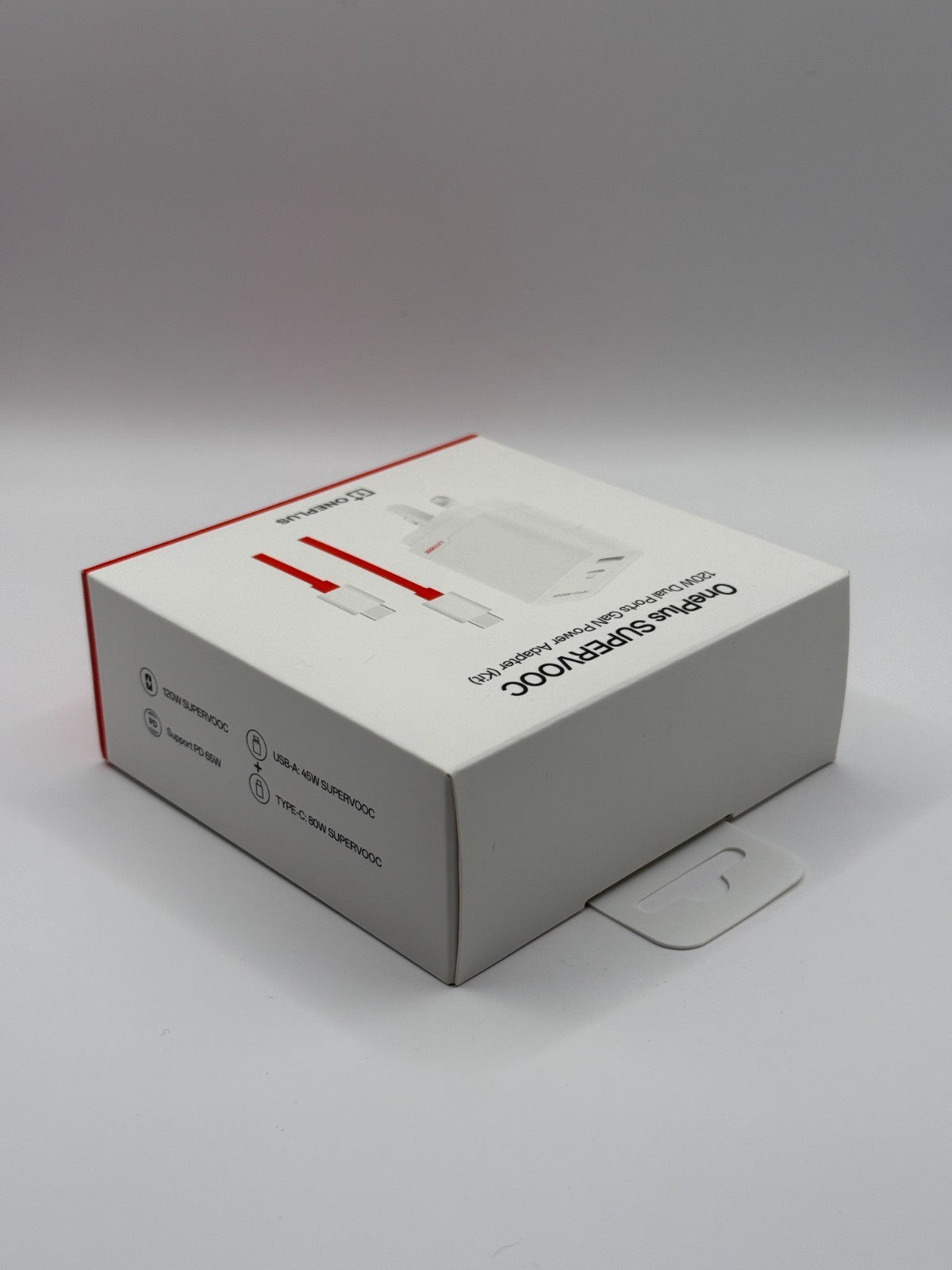 OnePlus Supervooc 120W Dual Ports GaN Power Adapter Kit White UK Version New