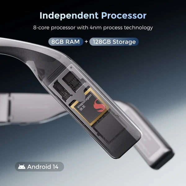 Inmo Air3 AR VR Glasses 128GB 8GB Ram Android Snapdragon Opened Never Used