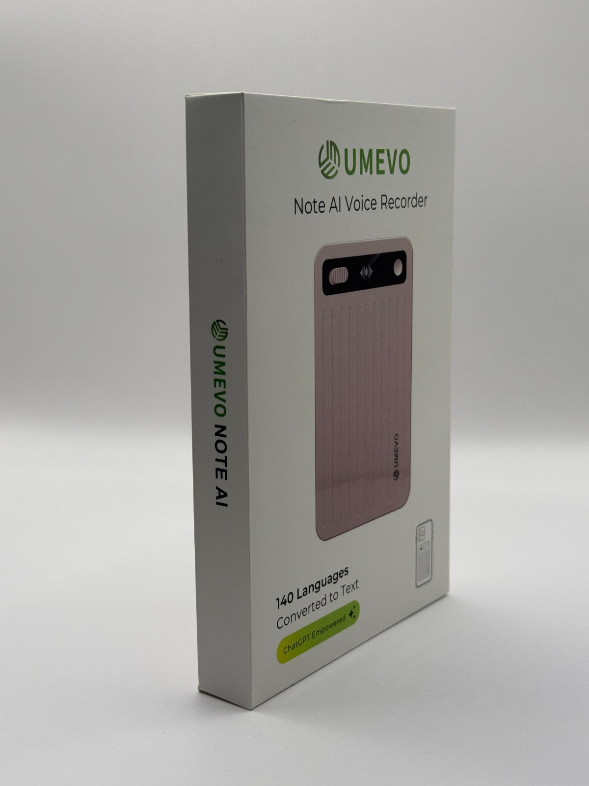Umevo Note Plus Magnetic AI Powered Voice Recorder Opened Never Used Rose Gold