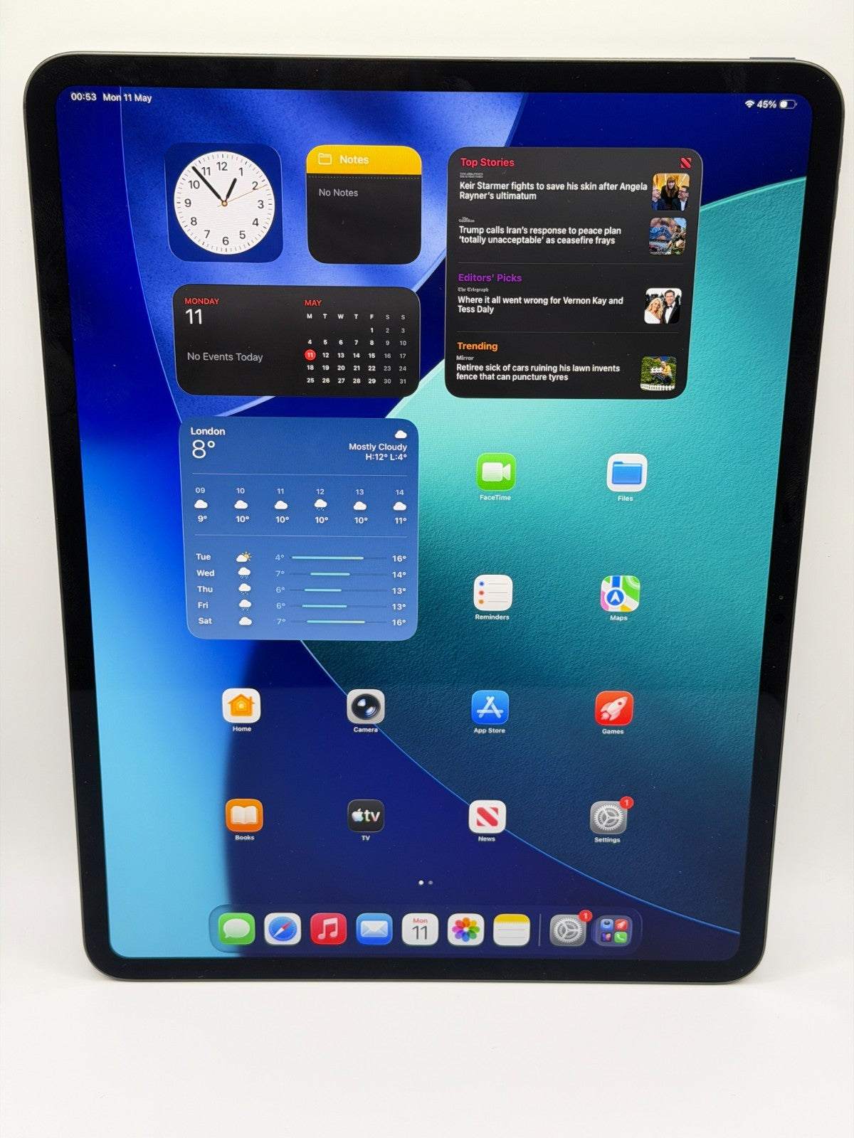 Apple Ipad Pro M4 2024 13-inch Wi-Fi 512GB Space Black Boxed Excellent Condition