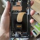 Samsung Galaxy S23 Ultra lcd screen original damaged Green Screen + Frame Black