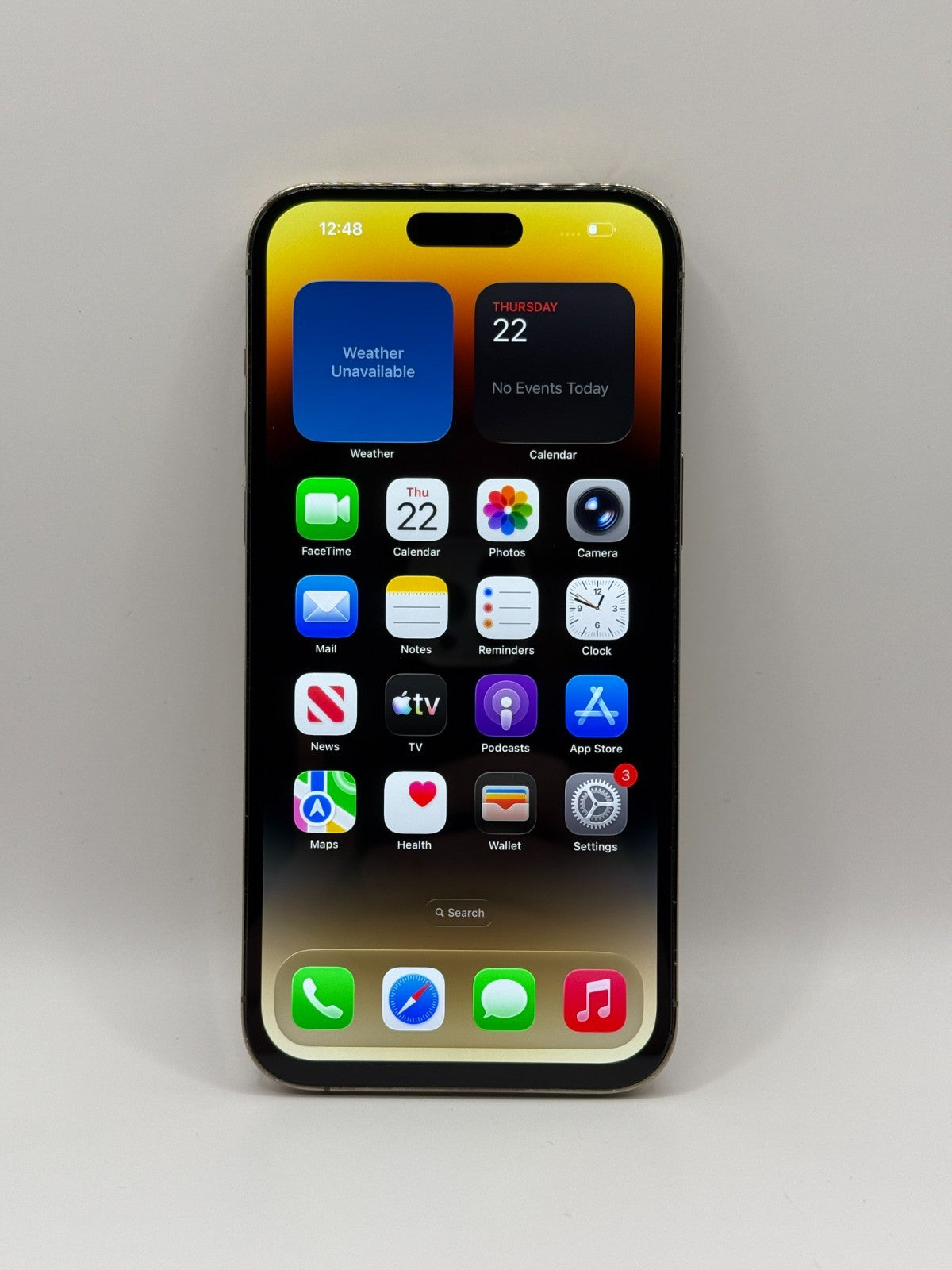 Apple Iphone 14 Pro Max 128GB Gold Excellent Condition Unlocked 100% Battery