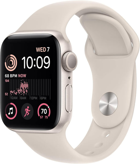 Apple Watch SE Gen 2 2022 40mm Gps Starlight Aluminium Case with Sport Band