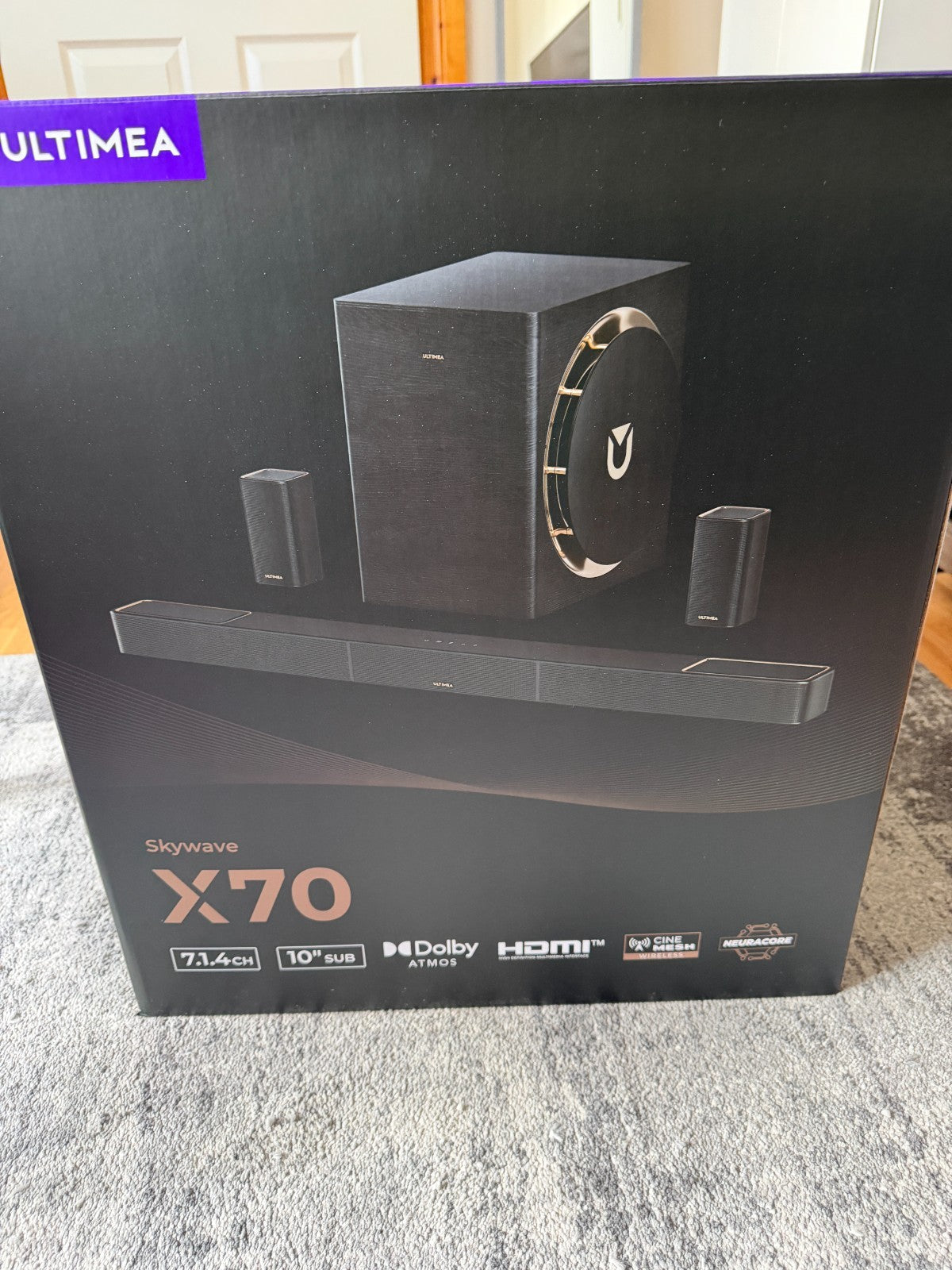 Ultimea Skywave X70 7.1.4ch Soundbar with 10" Wireless Subwoofer 980W