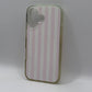 PopSockets Club Stripe Pink Case For Iphone 16 Used But Excellent