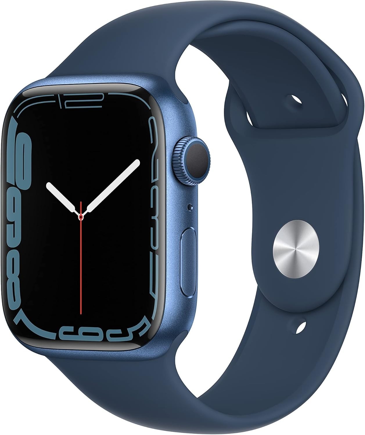Apple Watch Series 7 45mm Wifi Gps Blue Case with Abyss Blue Sports Band