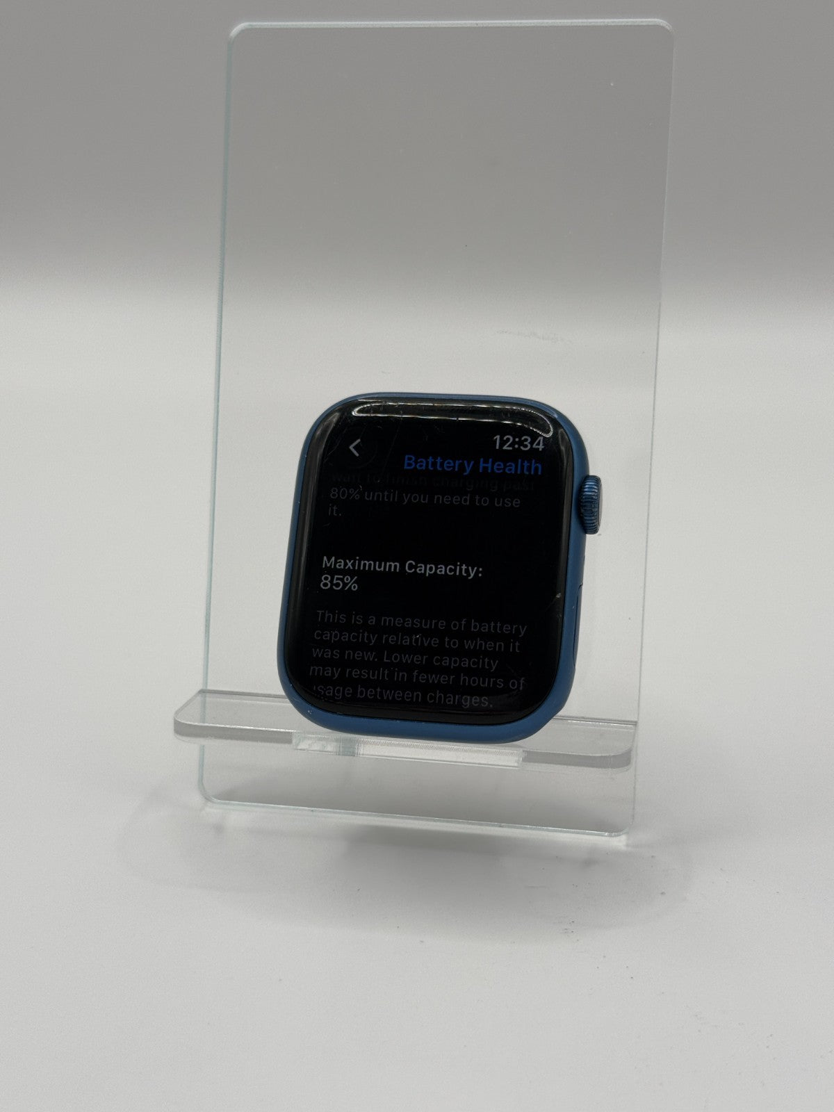 Apple Watch Series 7 45mm Wifi Gps Blue Case with Abyss Blue Sports Band