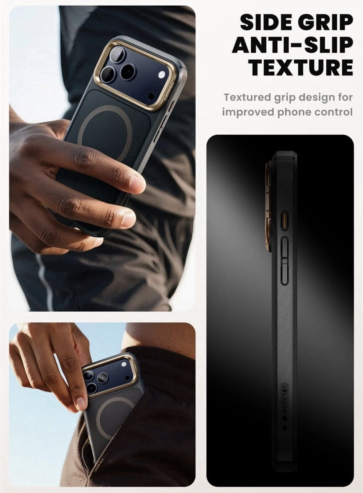 i-Blason Premium Wireless Case iPhone 17 Pro Max Full-Body Shockproof Cover