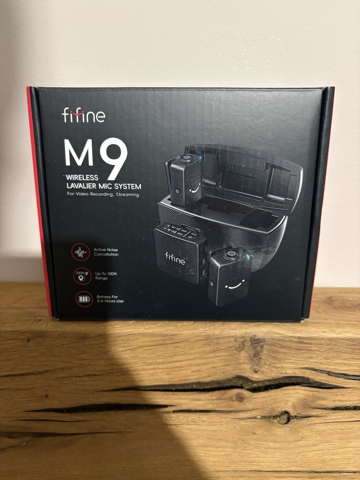 FIFINE M9 Wireless Lavalier Microphone 2 Pack Cordless Lapel Mic System