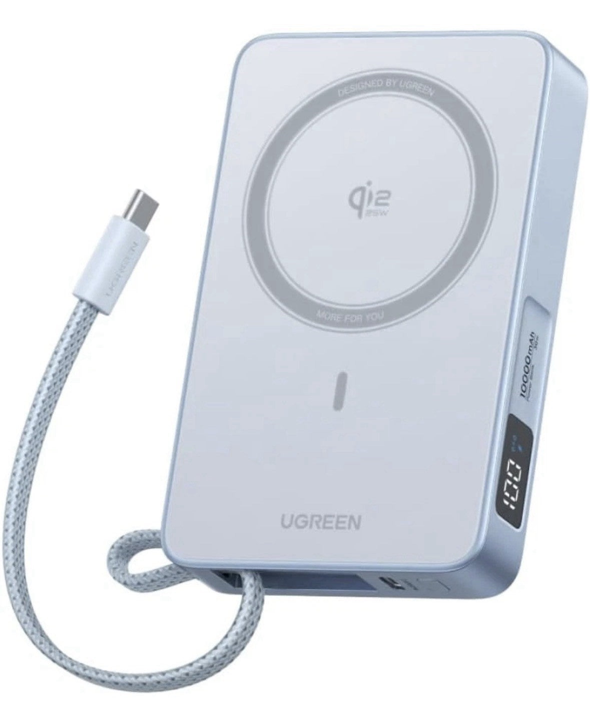 UGREEN MagFlow MagSafe Power Bank Qi2 25W Wireless Fast Charging 10000mAh
