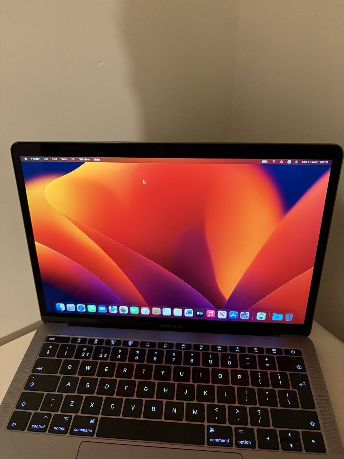 Apple MacBook Pro Retina 13.3" 2017 (P160) 256GB SSD 8GB Ram 2.3GHz Core i5 Grey