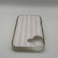 PopSockets Club Stripe Pink Case For Iphone 16 Used But Excellent