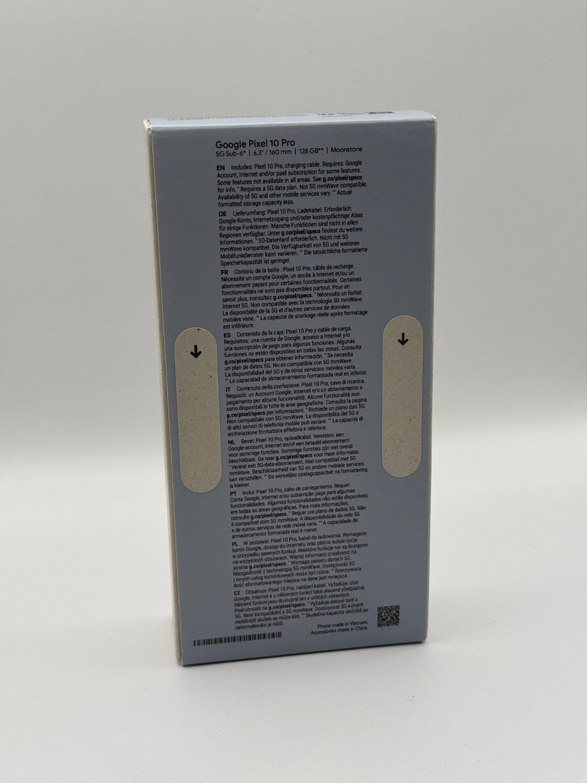 Google Pixel 10 Pro 128 GB 5G Moonstone Brand New Sealed Unlocked Warranty
