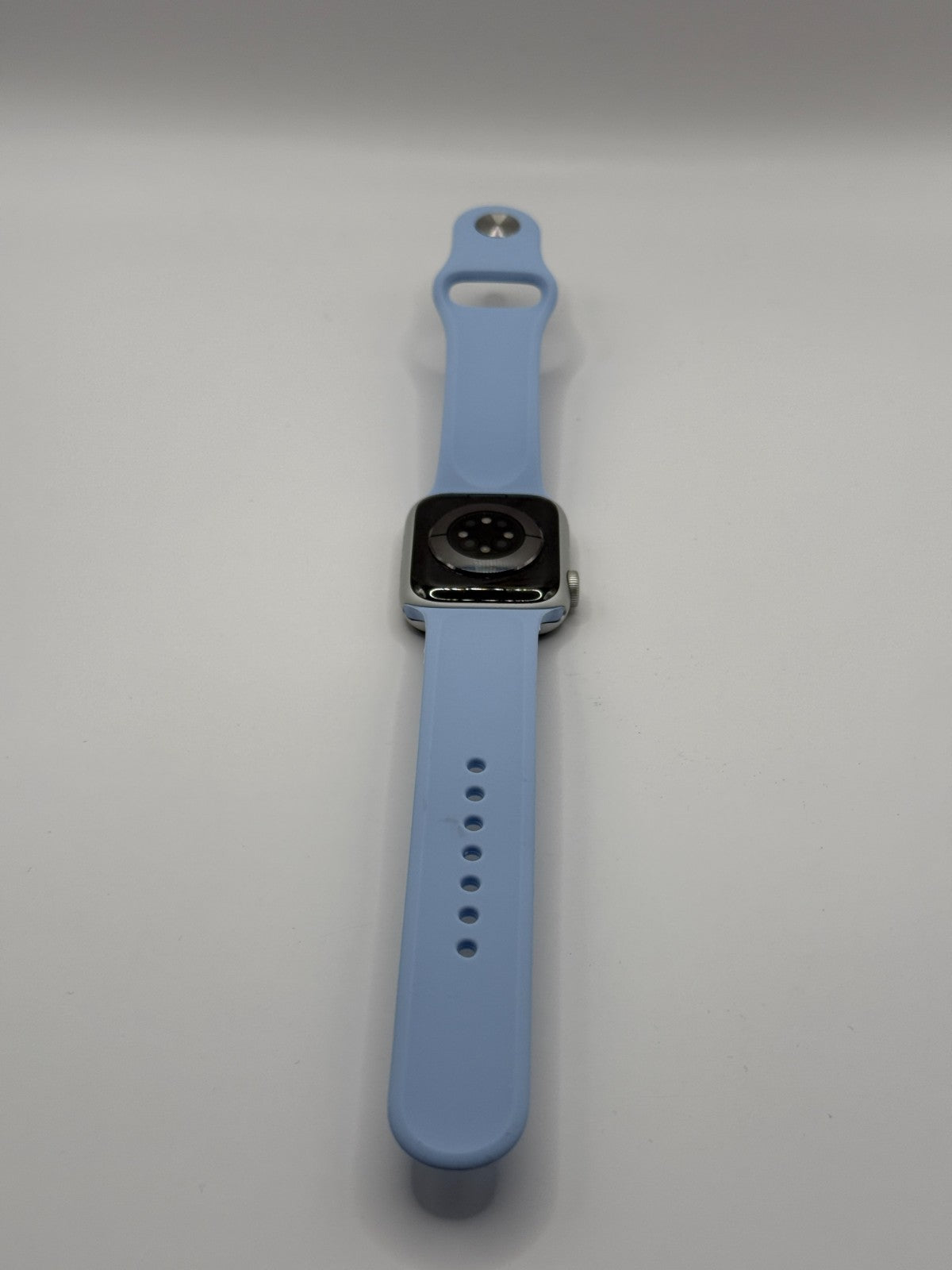 Apple Series 6 40mm Silver Aluminium Case Blue Sport Band 75% Battery