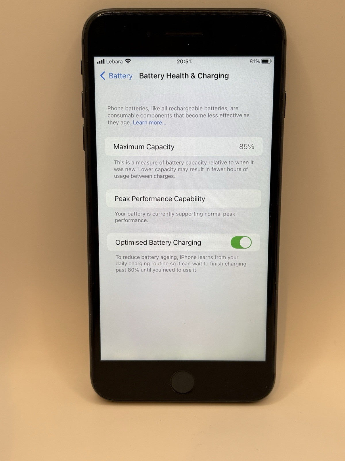 Apple iPhone 8 Plus Black 64GB Unlocked Faulty Bottom Mic