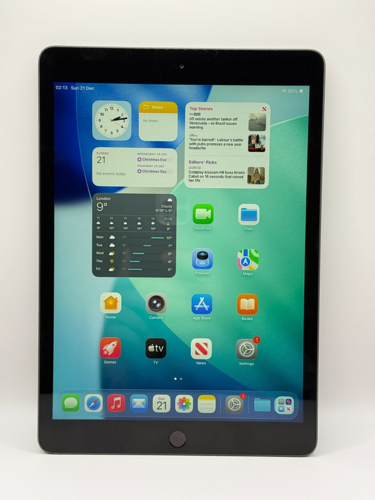 Apple Ipad 8th Gen 2020 10.2" 32GB WiFi Unlocked Space Gray Boxed Warranty