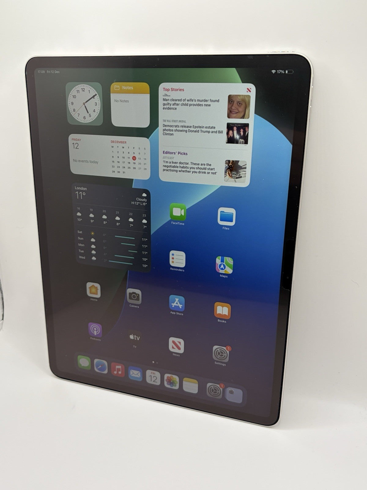 Apple iPad Air 13 inch M3 256GB Wifi & 5G  Starlight Boxed Warranty