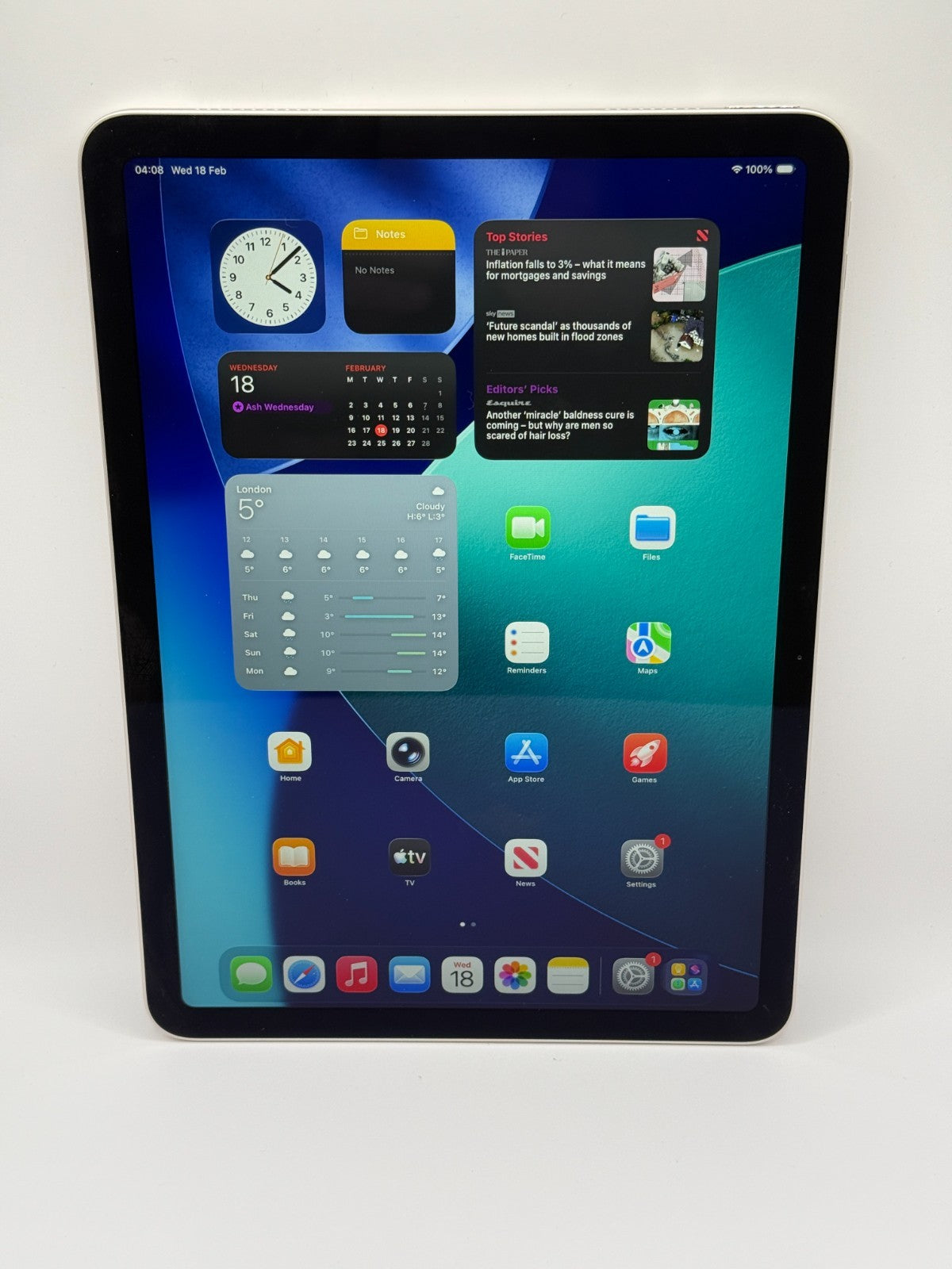 Apple Ipad Air 11" M3 128GB Wifi Starlight Boxed Warranty Excellent Condition
