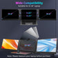 QQH Z80 Portable Dual Monitor Setup For Notebooks Dual 1080P Full HD Ips Led