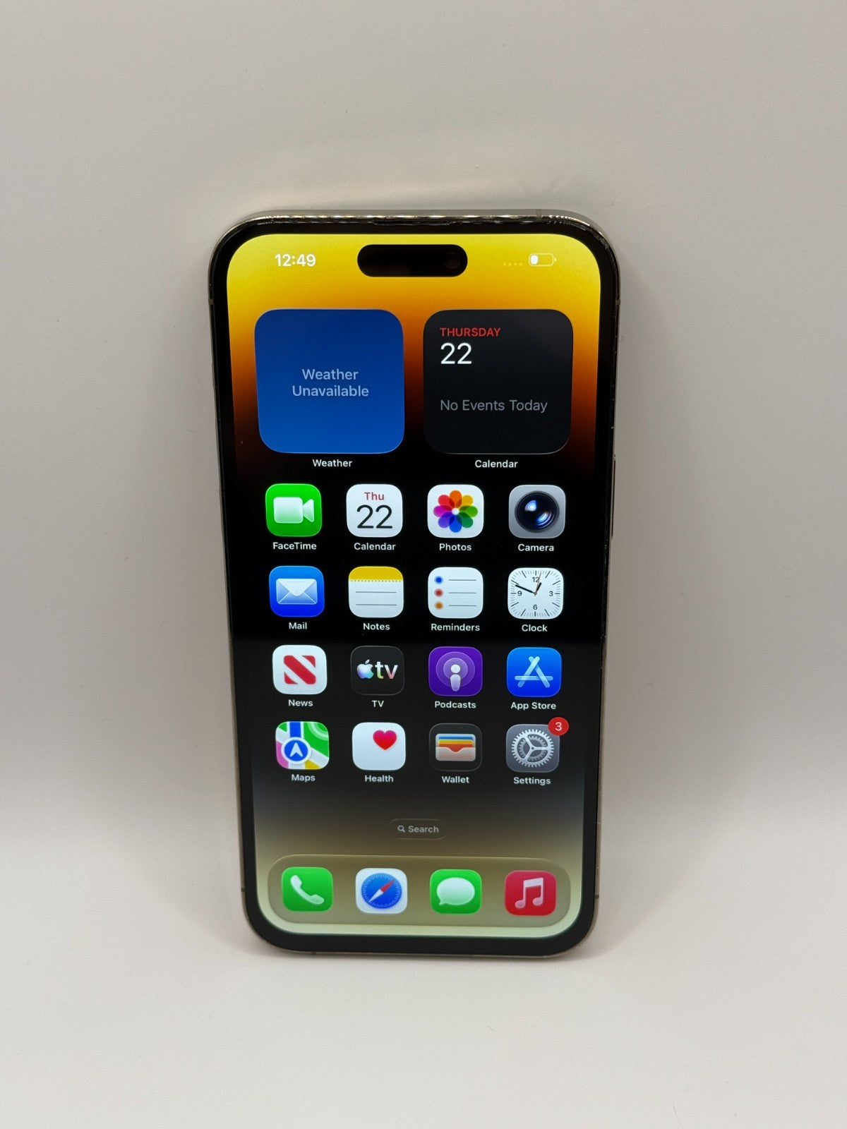 Apple Iphone 14 Pro Max 128GB Gold Excellent Condition Unlocked 100% Battery
