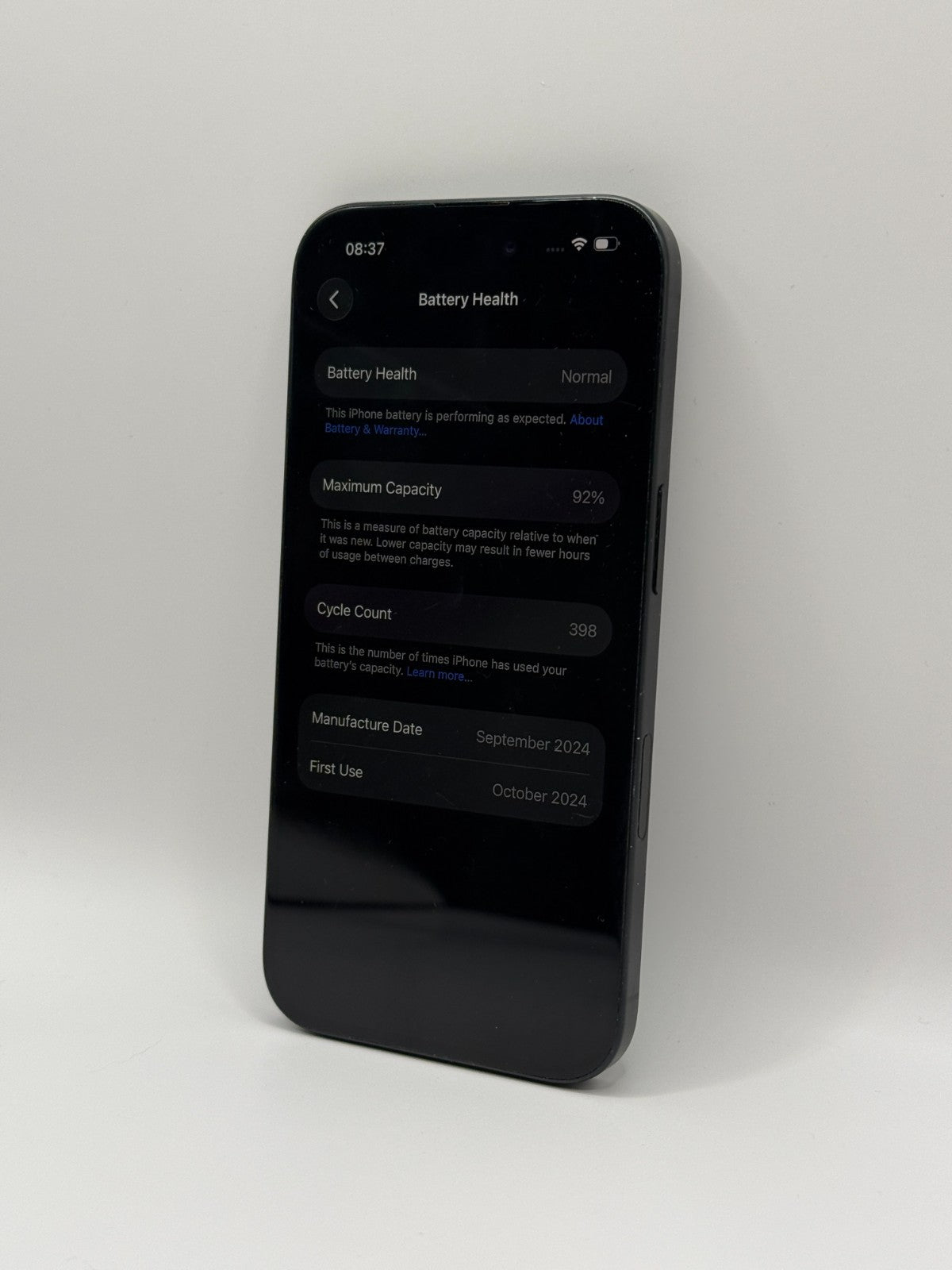 Apple Iphone 16 128GB 5G Black Unlocked Good Condition Warranty 92% Battery