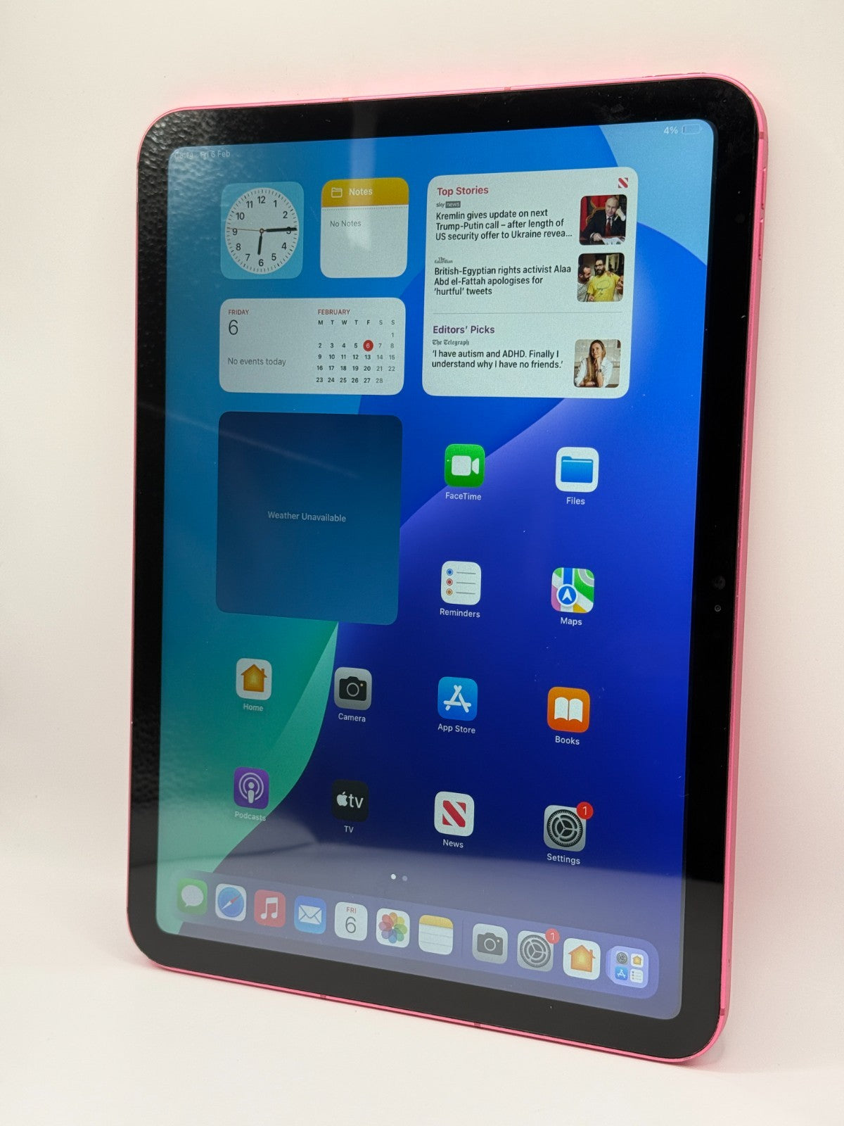 Apple Ipad 10th Generation 64GB Wi-Fi 5G Cellular 10.9in Pink Good Condition