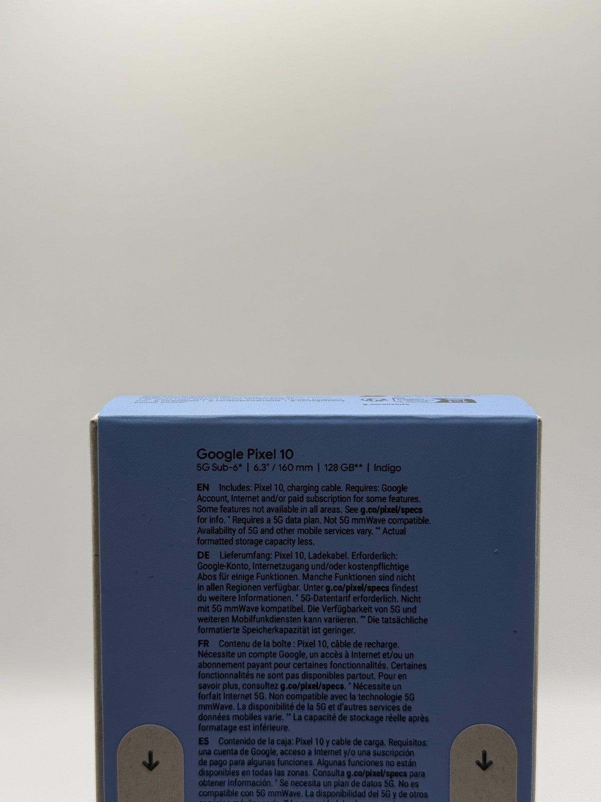 Google Pixel 10 Indigo Blue 5G 128GB 6.3 Display Brand New Sealed Unlocked