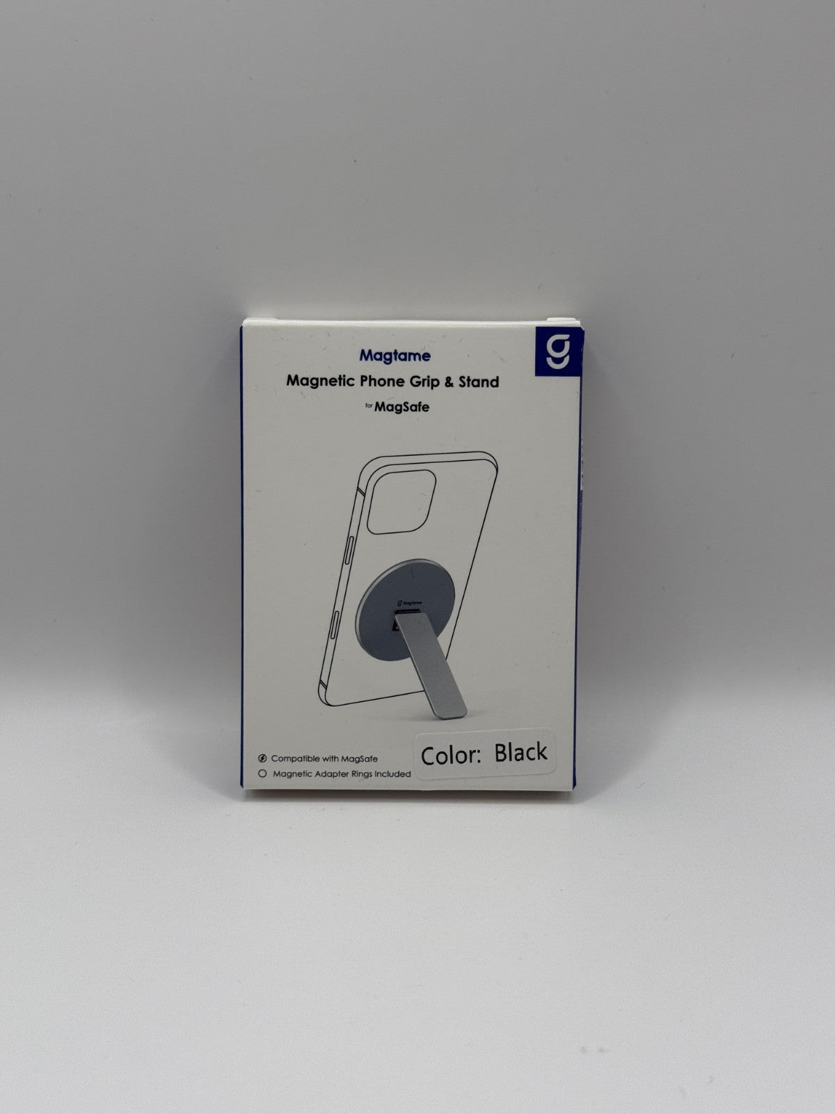 Magtame Magnetic Phone Stand Grip Double Sided Strong Magnetic Holder Black New